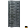 Compact switch panel with circuit breaker and LED IP66. 8 SWITCHES Trem L0660008