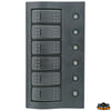 Compact switch panel with circuit breaker and LED IP66. 6 SWITCHES Trem L0660006