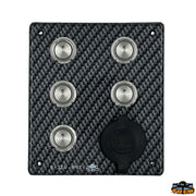 Braid wired horizontal electric panel with fuse holder and dual USB Trem L0680305