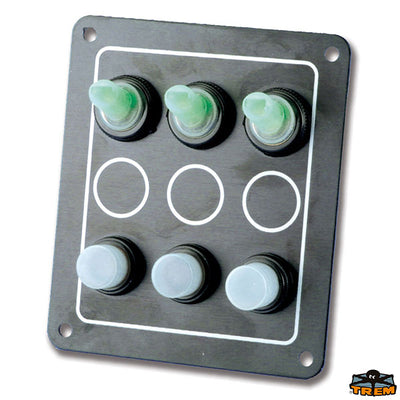 Waterproof electrical panel in black anodised aluminium Trem L0610032