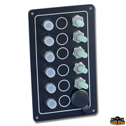 Waterproof electrical panel in black anodised aluminium Trem L0610052