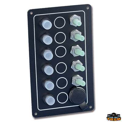 Waterproof electrical panel in black anodised aluminium Trem L0610052