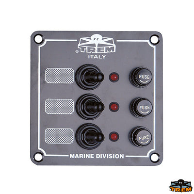 Electric panel 3 switches Trem L0603000
