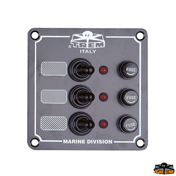 Electric panel 3 switches Trem L0603000