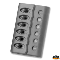 Electrical panel with led black colour Trem L0612056