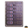 Waterproof electrical panel black anodised aluminium Trem L0610067