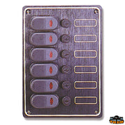 Waterproof electrical panel black anodised aluminium Trem L0610067