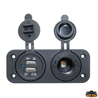 Double USB socket + cigarette lighter Trem L0674516