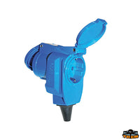 Elbow plug CE/Schuko - Dimensions mm Ø50x90x115H - In 250 - IP 44 [Z2082030]