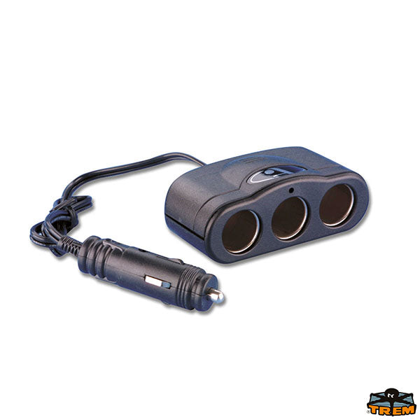 Three cigarette lighter connector Trem L0601333