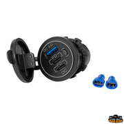 LED backlit USB 3.0 and dual PD/Type C socket Trem L0603058