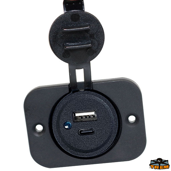 Double USB Type A+Type Cbuilt-in socket Trem L0636074