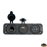 Digital voltmeter, A+C doubleUSB cigarette lighter socket Trem L0680012