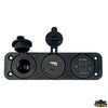 Voltmeter/Ammeterdigital, cigarette lightersocket and USB A+USB C Trem L0612080