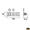 Voltmeter/Ammeter
digital, cigarette lighter
socket and USB A+USB C black colour - Black colour - Amp. 2,1+1 - Volts 12-24 [L0612080]