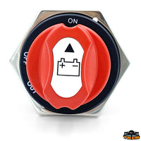 Compact battery switch diameter 8 mm - V max. 32 - Max continuous capacity 200 - Max intermittent capacity 300 - Terminals Ø mm8 [L0610823]