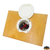 Case for battery-manufactured in white Abs - Incase Ø 70 mm [L0674000]