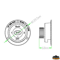 Battery selector switch - Dimension mm 140x70 [L0612180]