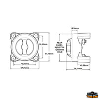 Single circuit on-off-Maxi 600A - Continuous power 600A - Intermediate power 5 min. 900A - Power 10 sec. 2750A - Voltage 32V [L0660300]