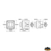 Dual circuit battery switch Mini 300A   - Continuous power 300A - Intermediate power 5 min. 450A - Power 10 sec. 1000A - Voltage 32v [L0606010]