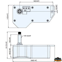 Windscreen wiper TMC  - Volts 12 - Long post model [L0700906]