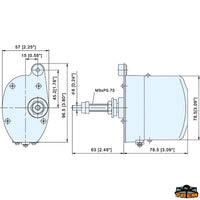 Windscreen wiper - 12V - 110° model [L0700802]