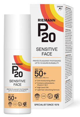 P20 Sensitive Face, SPF50 - 50g Once a Day Sun Protection Lotion
