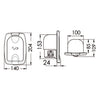Power plug for deck connection, female 16 A
