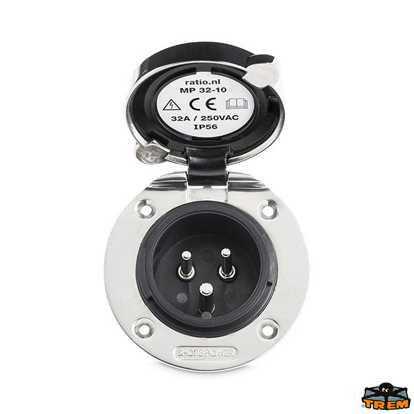 Built in plug in AISI 316 S.S. IP56 32A Trem Z2032032