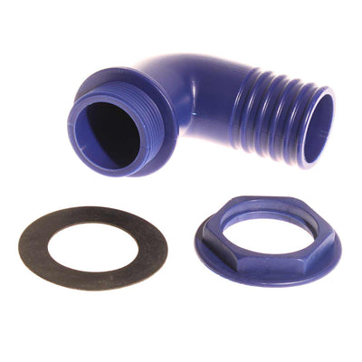 Plastic 40mm Angled Connector 1-1/4