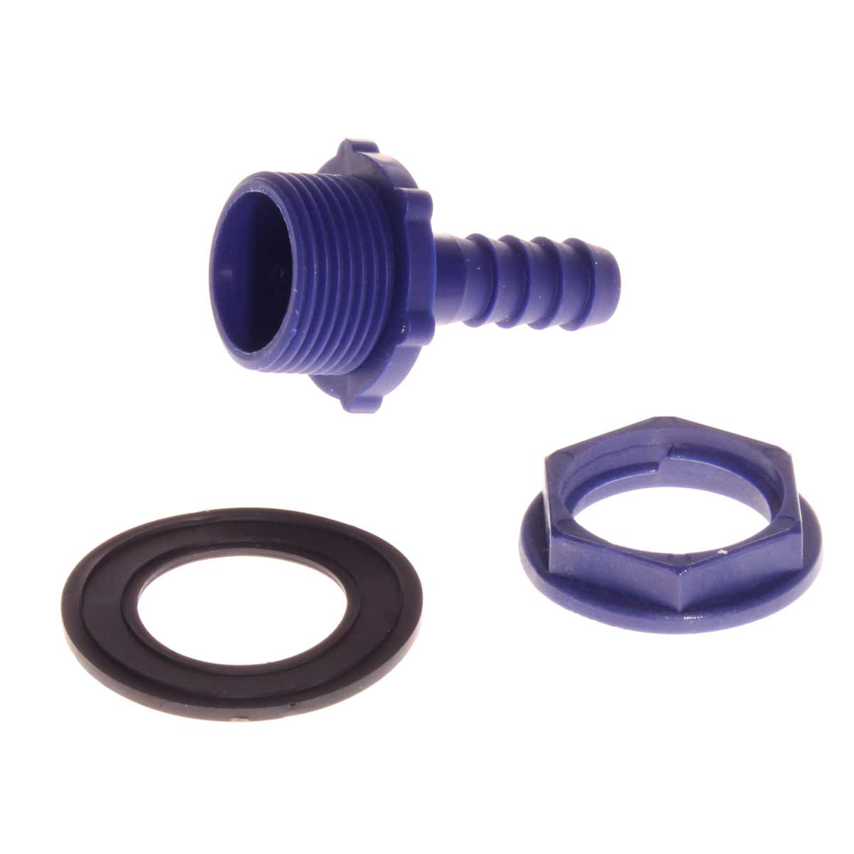 Plastic 10mm Straight Connector 3/4" BSP (Pack of 10)