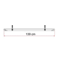 Fiamma Rail Plus XL Bike Rail Deep Black (98656M589)