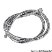 Shower hose SS polished 4 m