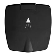Boris new Edge Deck shower black finish Cover with white 4M  PVC hose  15.248.57