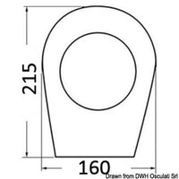 Whale Smart Bail manual pump hose adapter 38 mm