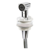 Saturn shower w/horizontal mixer white