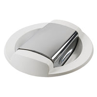 Saturn shower w/horizontal mixer white