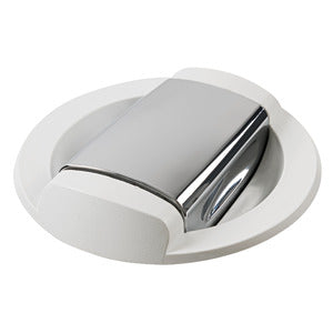 Saturn shower w/horizontal mixer white