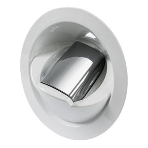 Saturn shower w/vertical mixer white