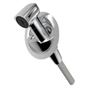 Saturn shower w/vertical mixer chromed