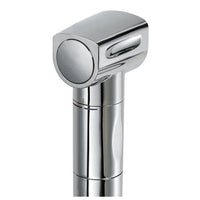 Saturn shower w/vertical mixer white