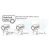 Saturn shower w/vertical mixer white