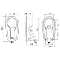Adriana recess-fit deck shower