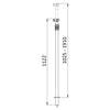 Shower telescopic rod