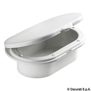 Oval shower enclosure + door rear outlet 185x131