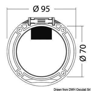 Classic Evo shower enclosure + door cross outlet