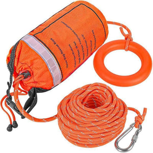 Rescue 8mm Throwing Line & Bag, Ring and SS Clip - 21m