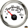 Oil temperature indicator outer diameter 59 mm black color - Black colour - Range 50-150°C - Dimensions mm ext.59-int.52-H45 - Volts12/24 [L3280035]