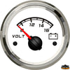 Voltmeter outer diameter 59 mm white color - Black colour - Scala 18/32V - Dimensions mm ext.59-int.52-H45 - Volts24 [L3280032]