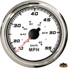 Speedometer by water pressure outer diameter 96 mm white color - White colour - Scala 0-55 MPH - Dimensions mm ext.96-int.85-H55 - Volts12/24 [L3274155]